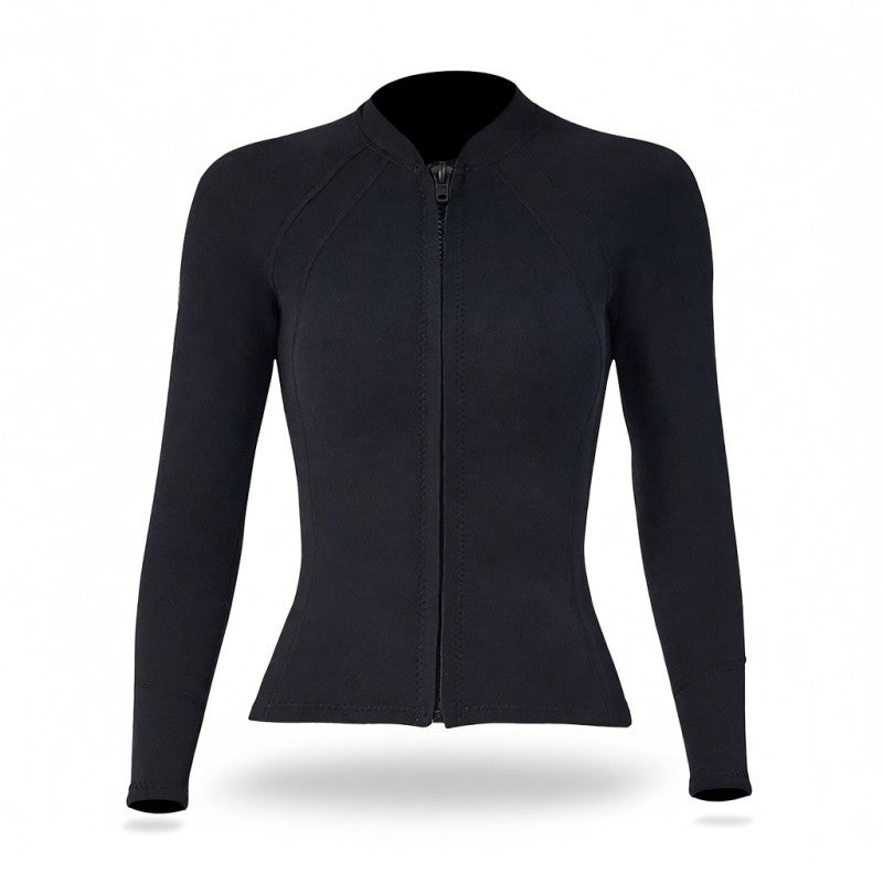 DIVE & SAIL Diving Suit: 2mm Neoprene Nylon L Size - UV Protection Reef Injury Prevention Long Sleeves Wetsuit Top for Women Beach Vacations Snorkeling Water Sports - Image 1