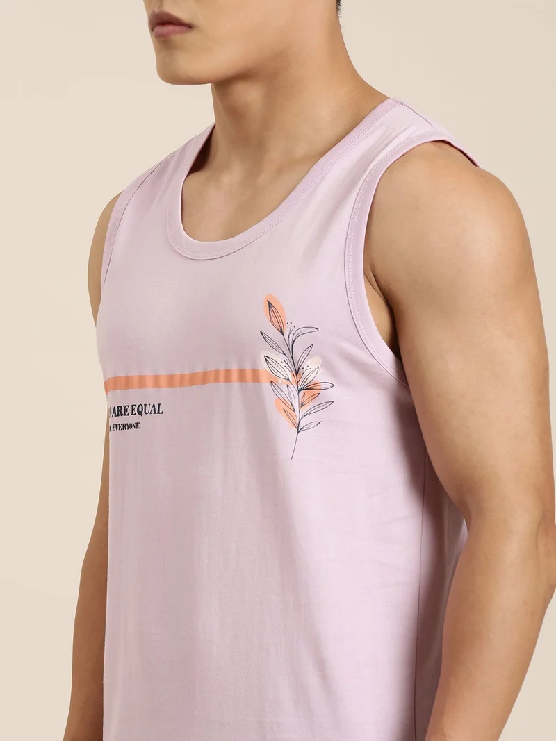 Joven  Lavender Cotton Innerwear Vest for Men for Men | Best Price UAE