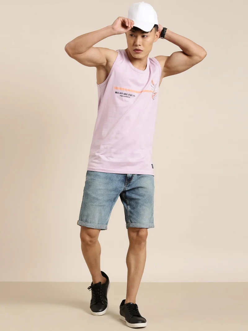 Joven  Lavender Cotton Innerwear Vest for Men for Men | Best Price UAE