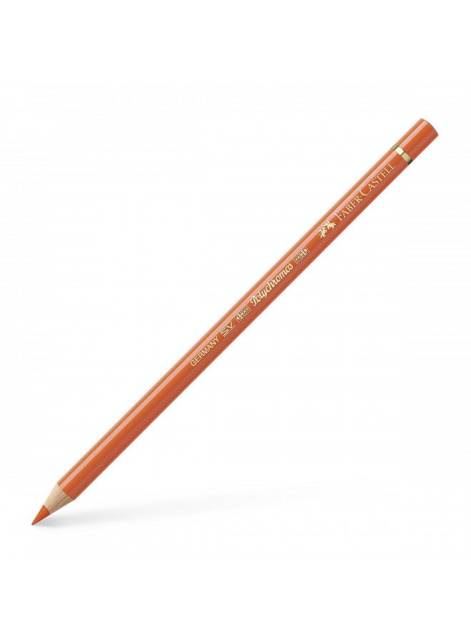 FABER-CASTELL Faber-Castell Polychromos Artists' Single Pencil - Colour 113 Orange Glaze - Image 1
