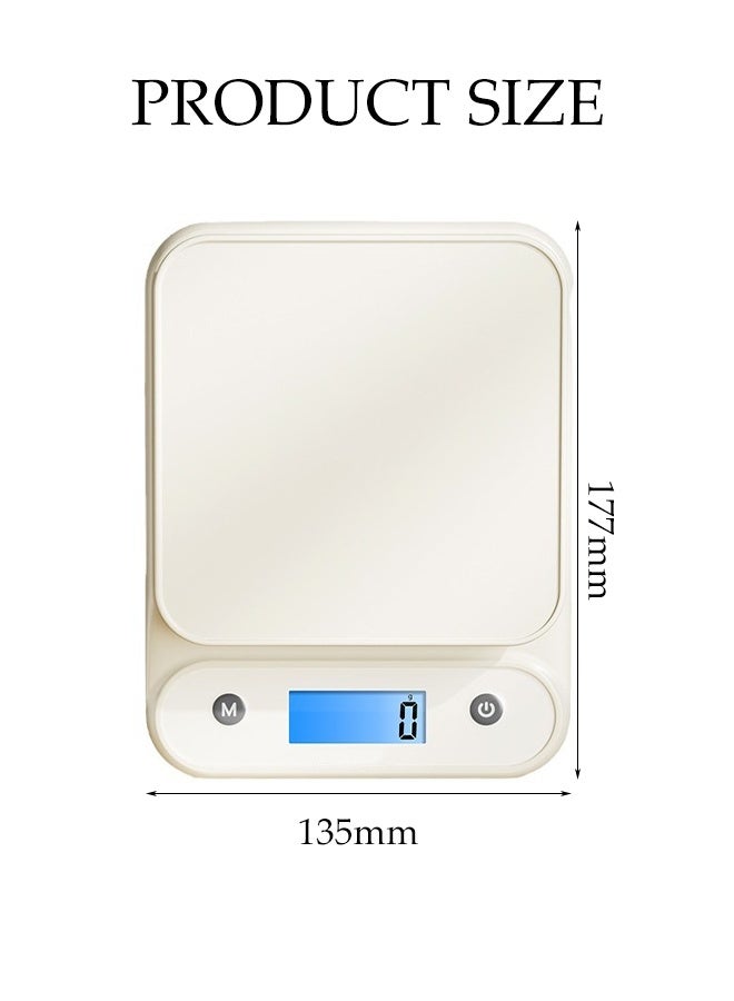 DUNISO Digital Kitchen Scale，Food Scale For Baking And Cooking，Mini Electronic Scale，with LCD Display，with Tray，Auto-Off，Type-C Charging，for Kitchen Cooking Baking Meal Prep - Image 2