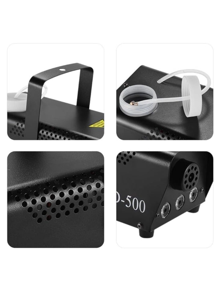 LED-500W Fog Machine Mini,Fog Machine Small With 3-Color LED Lights 250ml Tank Remote Control Stage Machine Suitable For Using In Party Wedding Live Concert Bar KTV ETC - Image 4