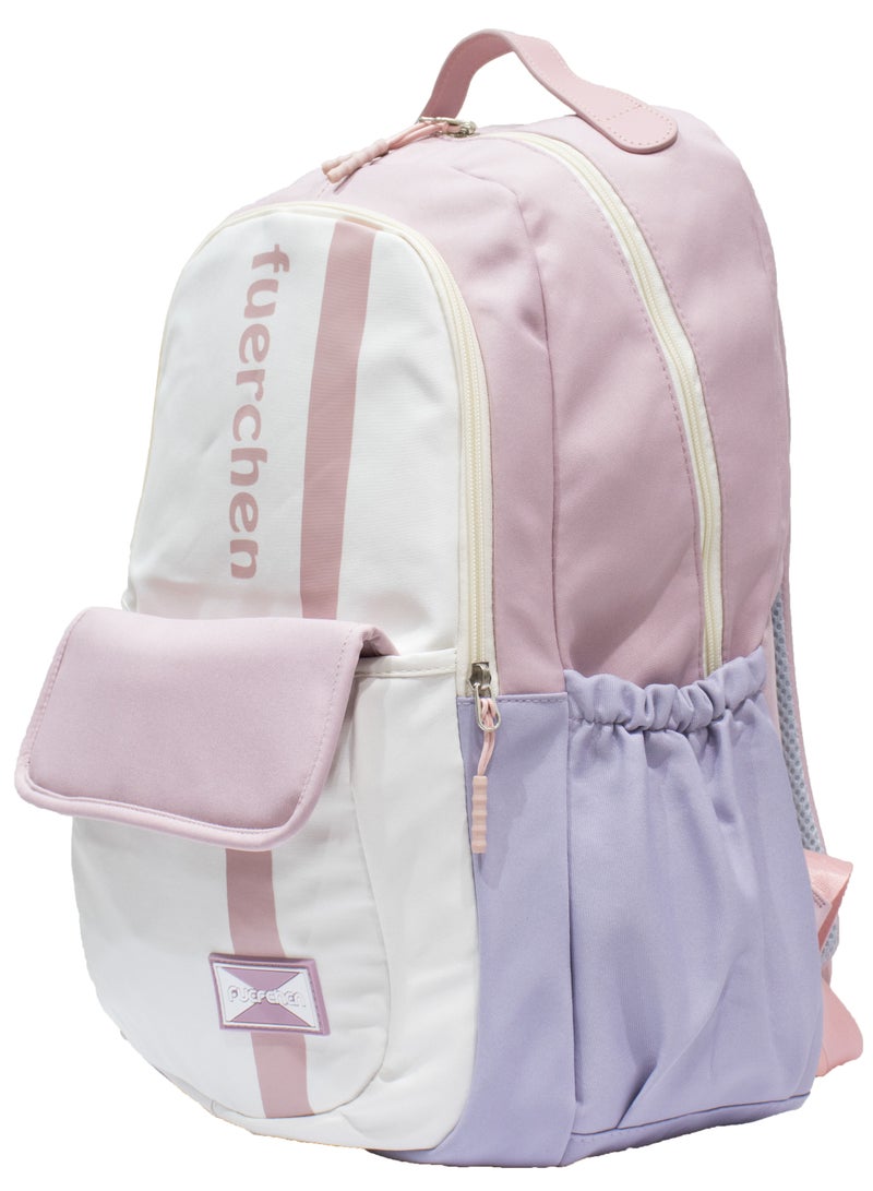 FUERCHEN School Bag With Laptop And Tablet Pocket( Pink) - Image 2