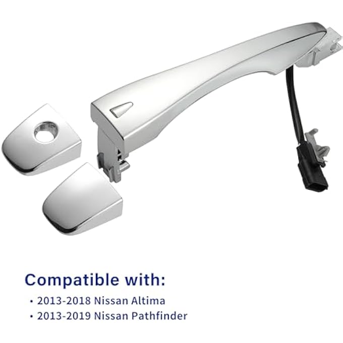 ريحني مقبض باب خارجي 97725 لنيسان ألتيما باثفايندر 2013 2014 2015 2016 2017 2018 2019 الجانب الأمامي الأيسر أو الأيمن مع دخول ذكي كروم - Image 4