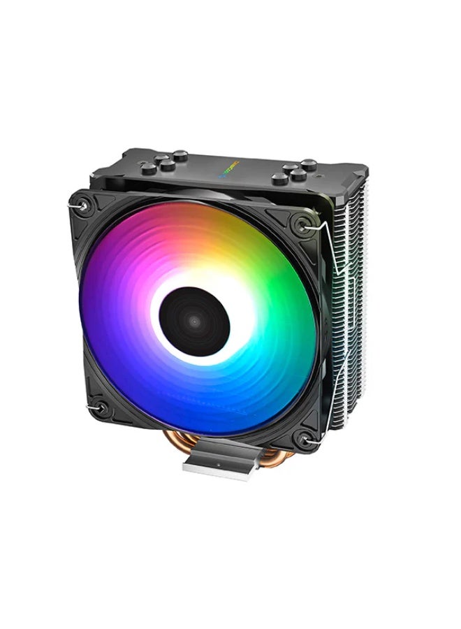 DEEPCOOL GAMMAXX GT A-RGB CPU Cooler – Tower Air Cooler with Addressable RGB, 120mm PWM Fan, 4 Copper Heat Pipes, Stylish Top Cover, and Universal Intel/AMD Socket Compatibility for Gaming & Performance Builds - Image 1