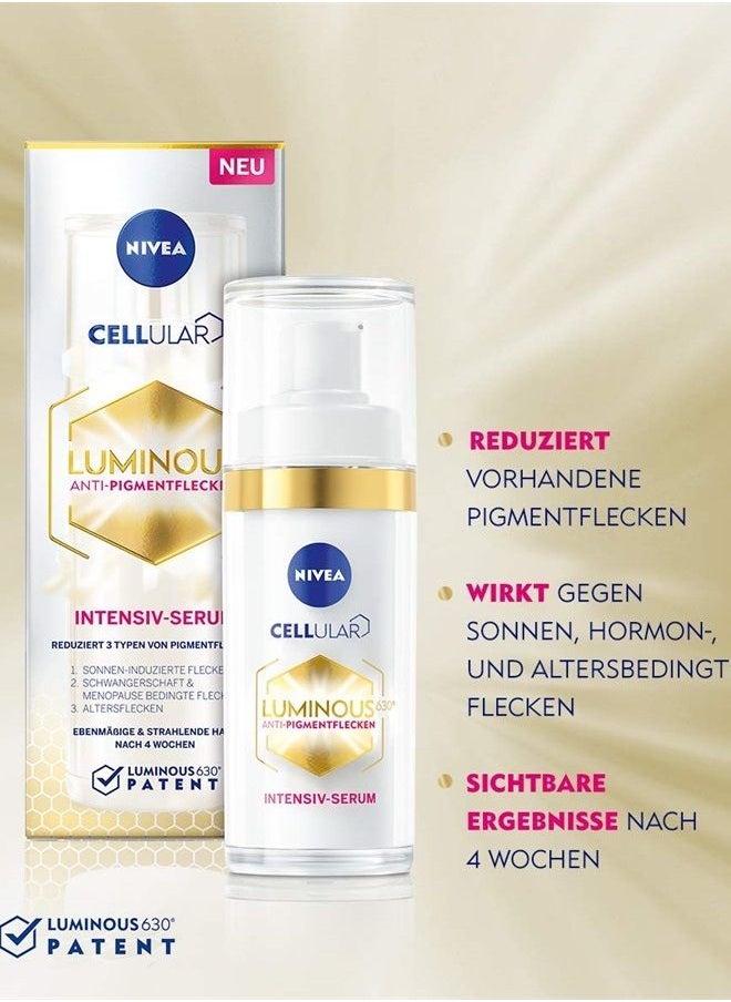 Nivea - Cellular Luminous630 Anti-Pigment Spot Intensive Serum (30 ml), Brightening Serum for an Even & Radiant Complexion, Face Care Against Pigment Spots. - Image 1