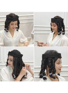 38cm-Heatless Hair Curler for Long Hair Soft Satin No Heat Octopus with Adjustable Headband for Women Curls Wave to Sleep-Black - pzsku/Z05124C07CCBA15C1262AZ/45/_/1696676080/2239211f-94bb-4673-abce-2e414fd30360