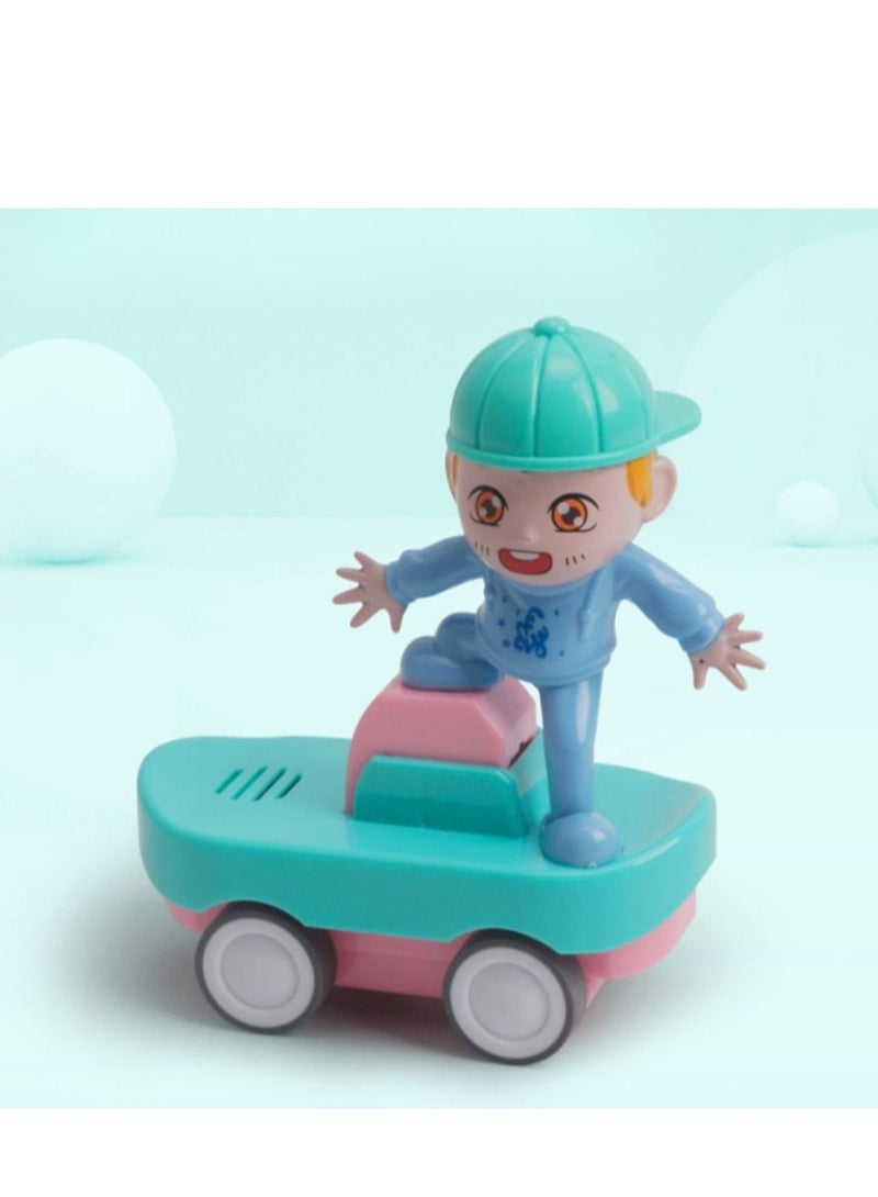 NIBEMINENT Pressure Sliding Children's Toy Car Back Inertia Scooter 