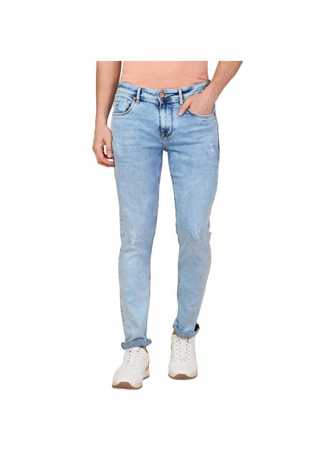 Being Human Mens Light Tone Slim Fit Denims - Image 1