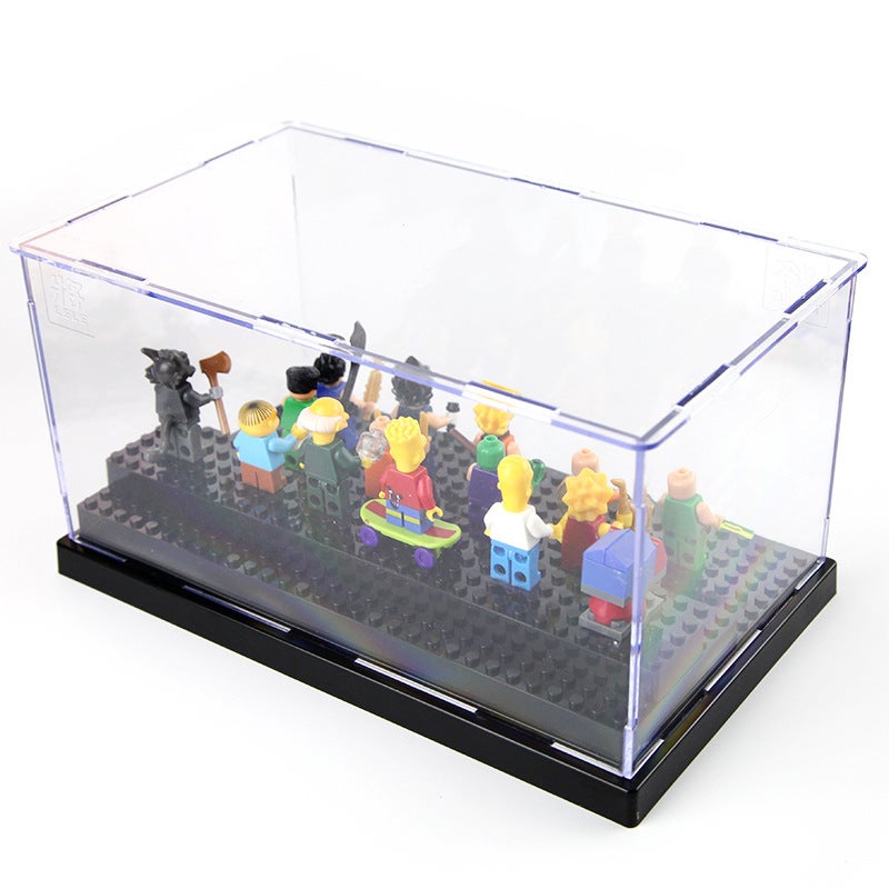Building Block Display Box Small Particle Transparent Small Figurine Storage Box Dust Cover Display Table Children Assembled Pvc Toys - Image 5