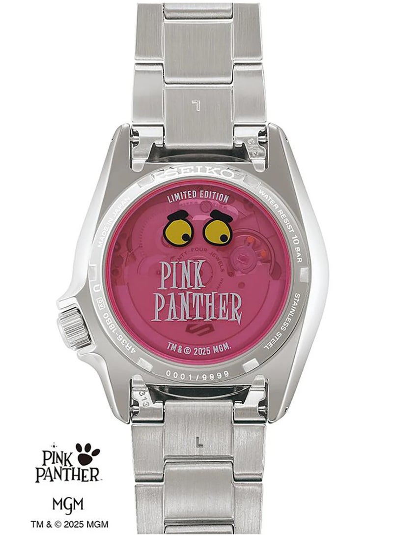 Seiko 5 Sports SKX series Pink Panther collaboration limited edition model SBSA321 - Image 4