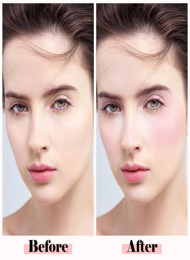 Boobeen Highlighter Contour Makeup Palette Face Matte Bronzer Powder, Compact Contouring Blush for Cheeks, Natural Long Lasting with Brush (01#) - Image 4