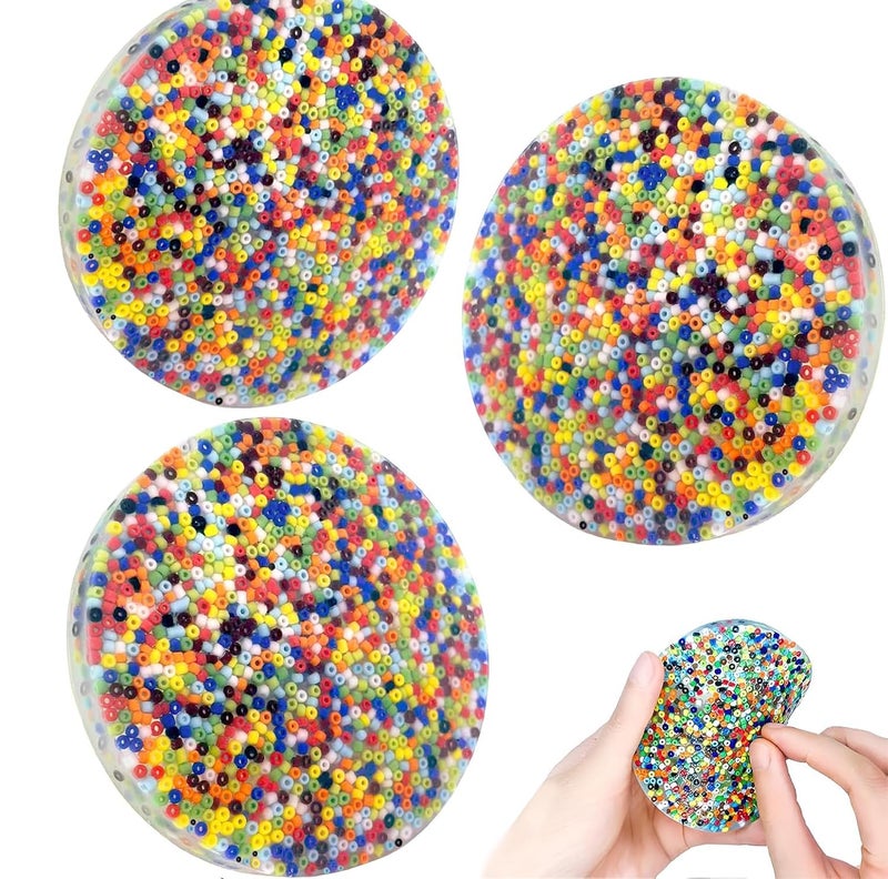 oyeftp Skin Picking Fidget Toys, Skin Picky Pocket Pads to Pick, Sensory Toys for Skin Pickers, Silicone Picking Fidget Pad, Dermatillomania Fidget Toys ADHD OCD Fidget Toy(3PCS-2.36in) - Image 1