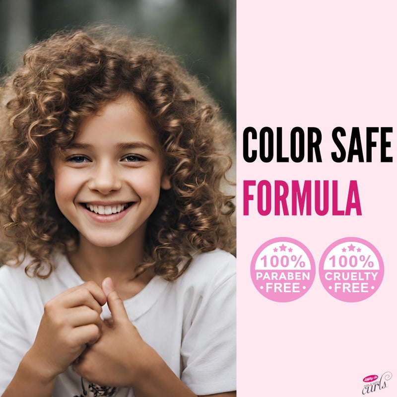 dippity-do Dippity Do Girls With Curls De-Frizz Curl-Boost Spray, Light, 3-in-1 Hair Spray for Refreshing Curly Wavy Hair, Hibiscus, Olive Oil, Anti Frizz Bouncy Curls For Women, Air Dry, Alcohol Free, 6.7 FL Oz - Image 2