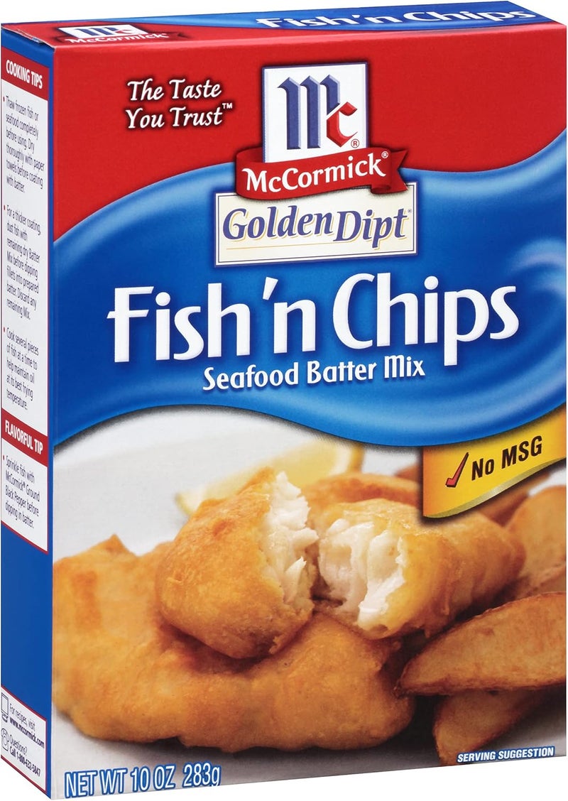 McCormick Golden Dipt Fish 'n Chips Seafood Batter Mix - 10 oz - Image 1