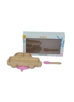 Car Plate With Spoon And Silicone Suction - Pink - pzsku/Z0512D7208FFFFD7C6DA0Z/45/_/1695645308/3b6cfd52-9262-4822-ae0e-a1b62fb8d220