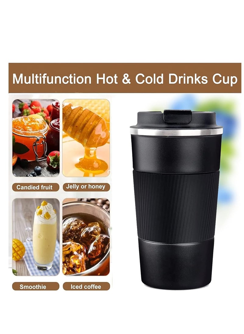 Coffee Mug 17oz insulated coffee travel mug spill proof with leakproof lid vacuum stainless steel thermos coffee tumblers to go reusable coffee cup for men and women for hot & cold drinks - Image 2