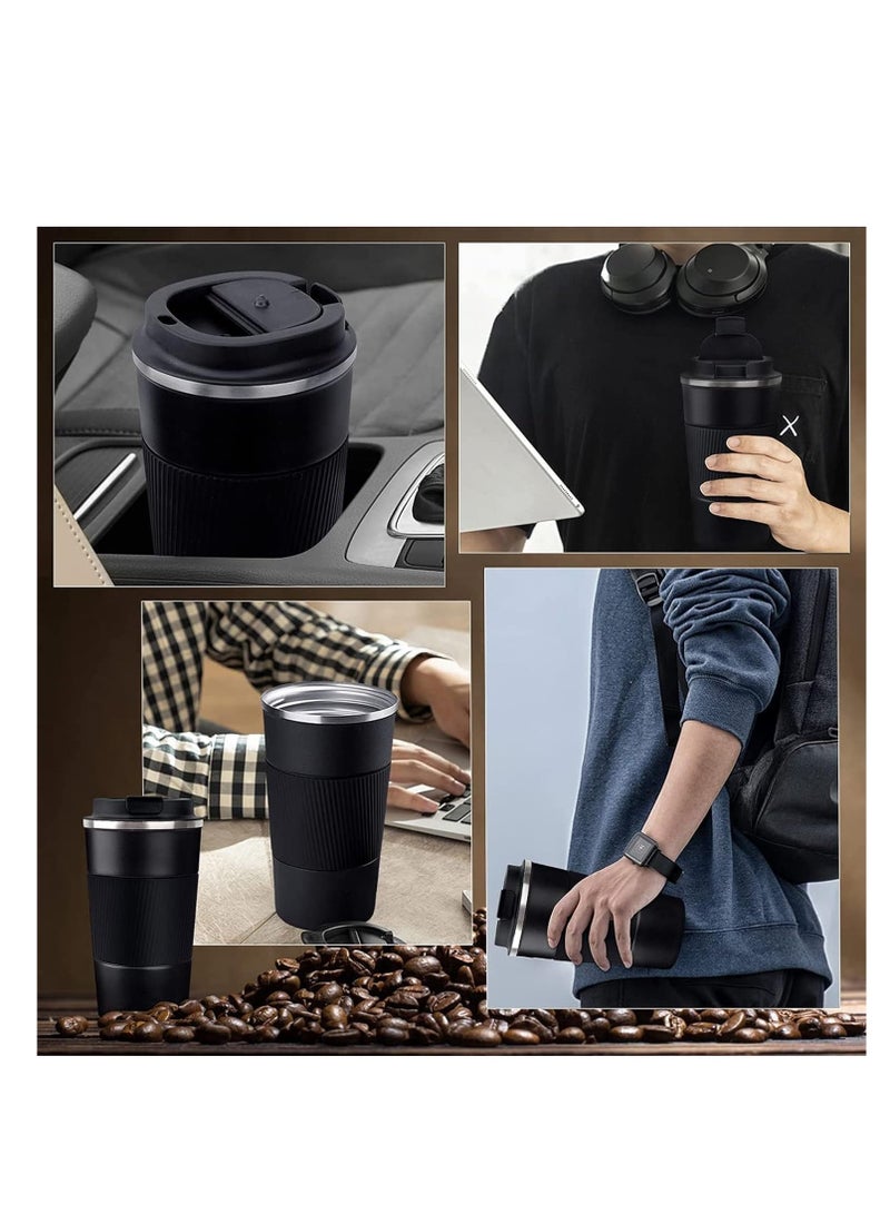 Coffee Mug 17oz insulated coffee travel mug spill proof with leakproof lid vacuum stainless steel thermos coffee tumblers to go reusable coffee cup for men and women for hot & cold drinks - Image 5