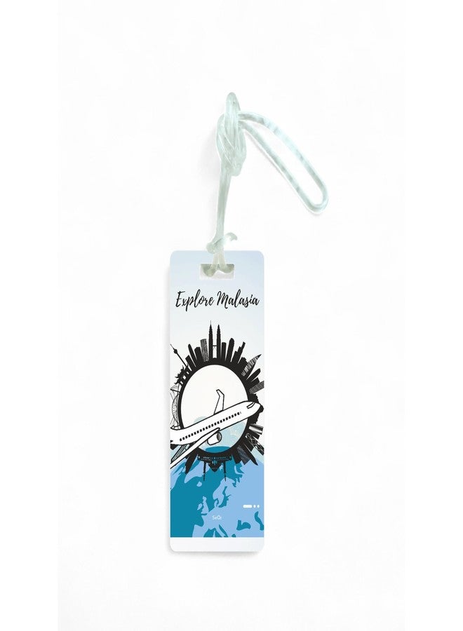 SeQR Smart Lost & Found Luggage Tag - Metal QR Travel ID Tag with Wire Cable for Suitcase, Backpack, Stroller, Golf Bag - Scan & Find Digital Souvenir Tag - Smart Travel Accessory/Malaysia Souvenir - Image 3