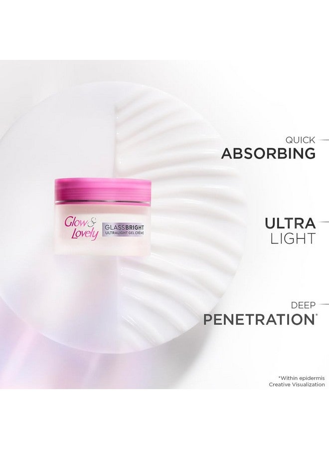 Glow & Lovely Glow and Lovely GlassBright Ultralight Gel Creme with Niacinamide, Hyaluronic serum|95% Clearer Glass Skin|Reduces Dark spots & Pigmentation|2X Radiance| Inspired by Korean beauty science |50g - Image 4