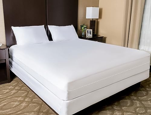 Mattressentials Zippered Full Mattress Protector (5"-7" Depth) - Bed Bug Waterproof Mattress Cover, Premium Quality Hypoallergenic Encasement White - Image 2