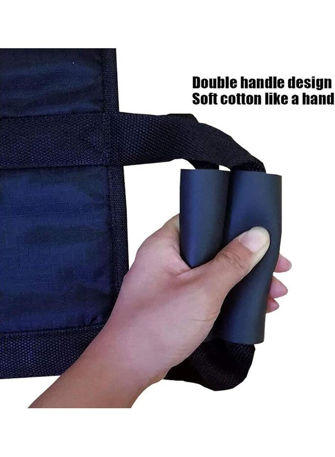 SAFENHAND Foldable Stretcher Soft 6 Handles Oxford Cloth Household Emergency Rescue Back Stretcher Foldable Patient Mover Rescue Roll Stretcher for Hospital Clinic Home Sports Black 108x67cm - Image 3