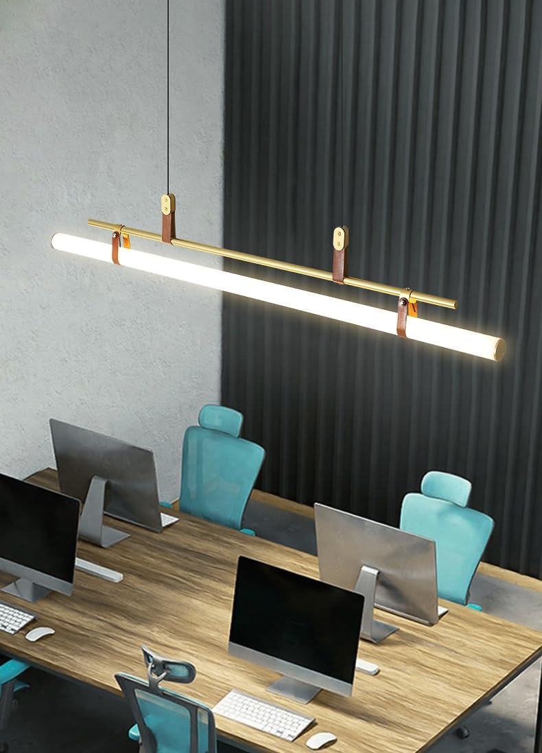 CITRA Gold 1200MM Long LED Chandelier with Acrylic Light - Warm White - Image 3