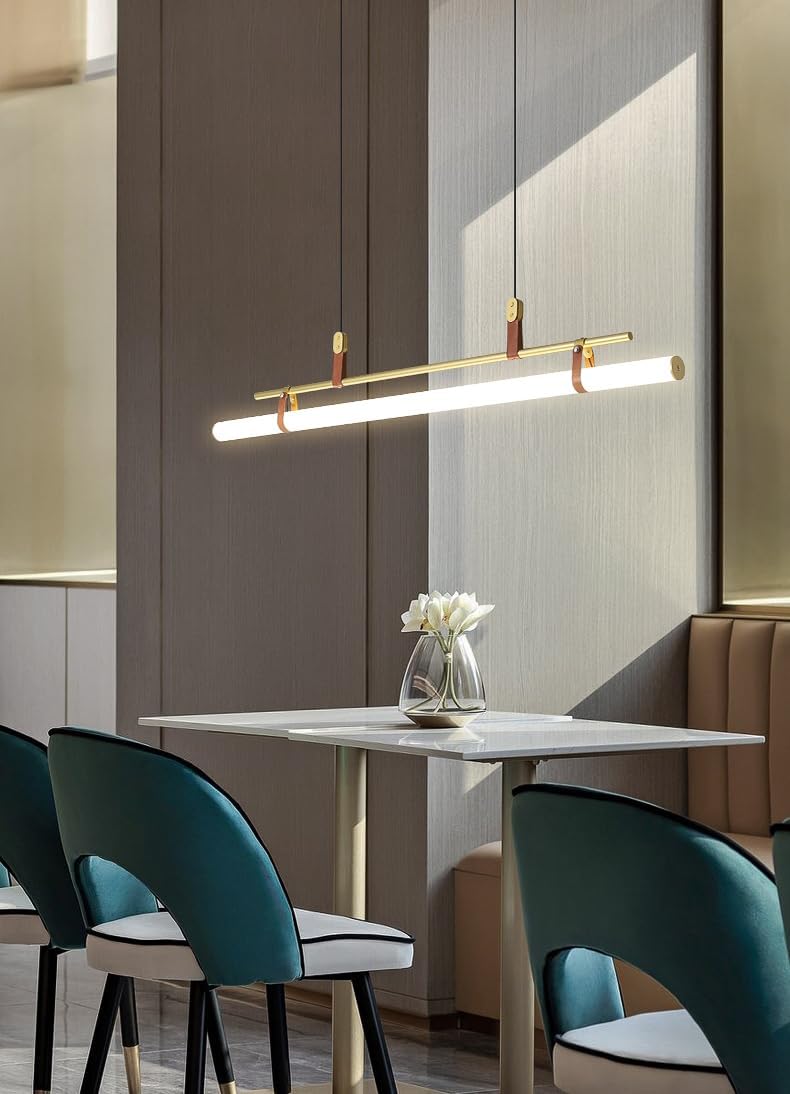 CITRA Gold 1200MM Long LED Chandelier with Acrylic Light - Warm White - Image 2