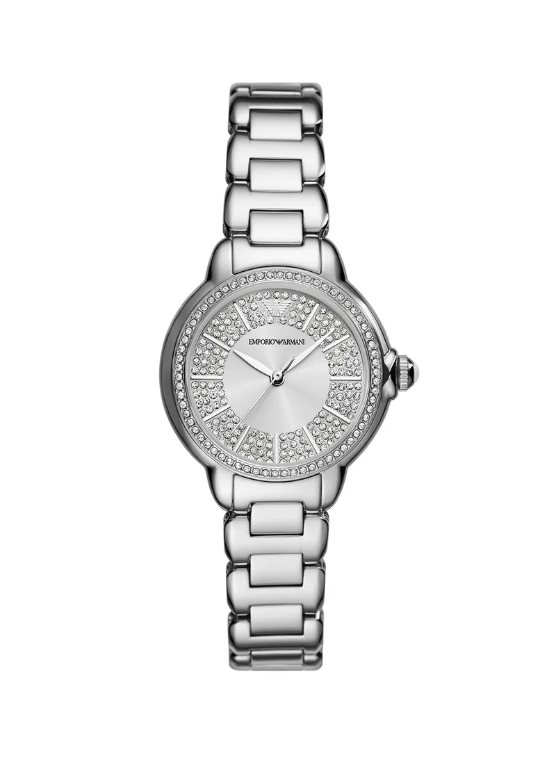 امبوريو ارماني Mia Steel Strap Analog Watch