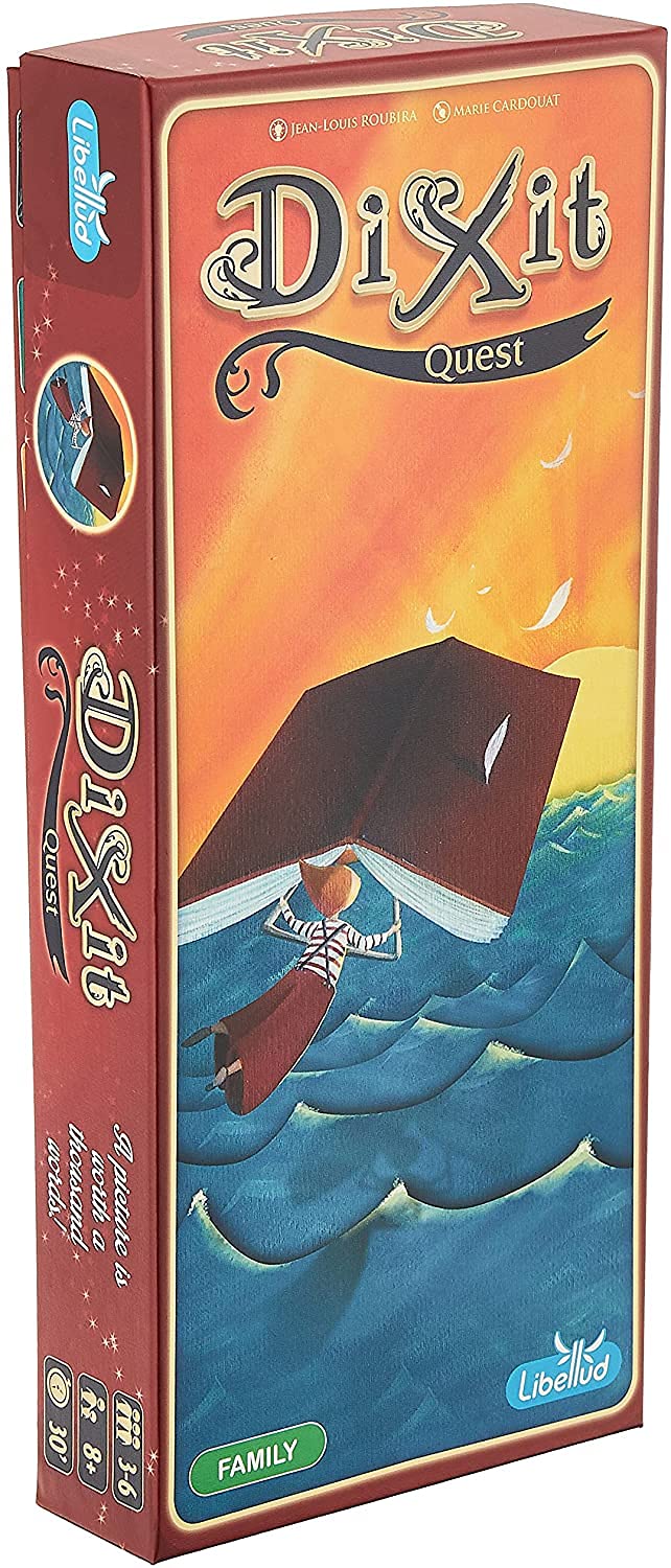 Libellud Dixit Quest Board Game - Expand Your Imagination with 84 New Cards! Creative Storytelling Game, Fun Family Game for Kids & Adults, Ages 8+, 3-6 Players, 30 Minute Playtime, Made by Libellud - Image 1