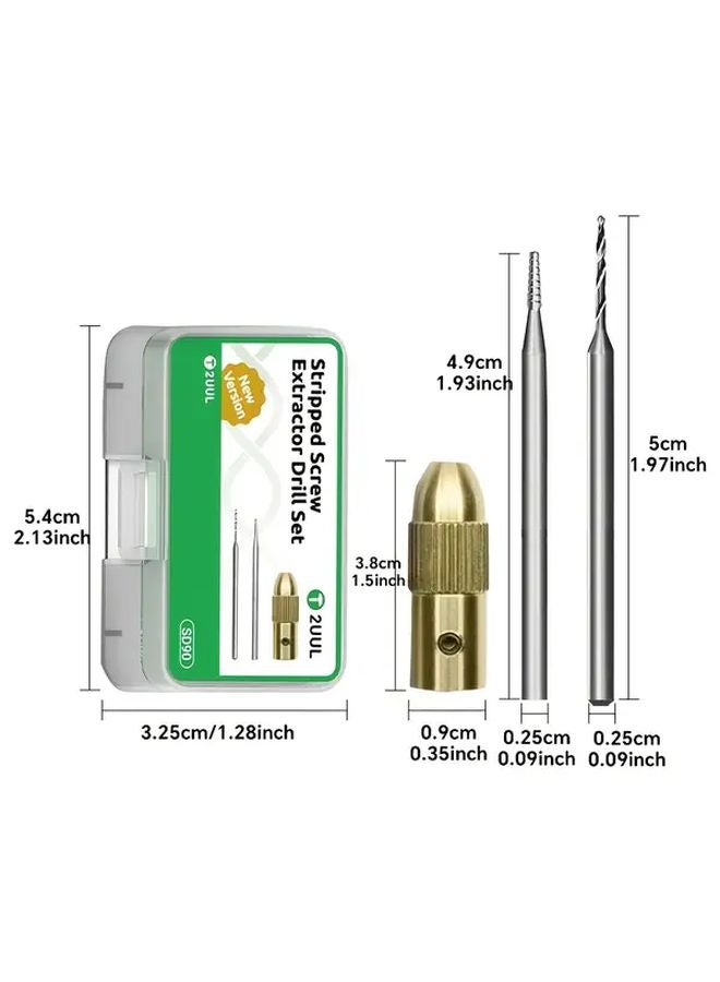 SD90 Alloy Wear Resistant Screw Extractor Set For Multiple Sizes Mobile Phone PCB Mainboard - Image 3