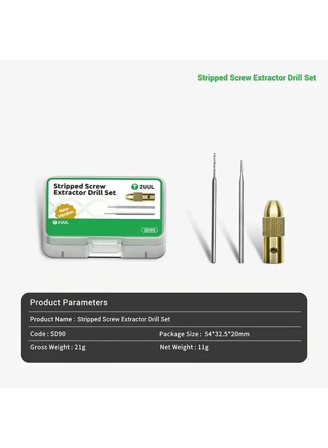 SD90 Alloy Wear Resistant Screw Extractor Set For Multiple Sizes Mobile Phone PCB Mainboard - Image 4
