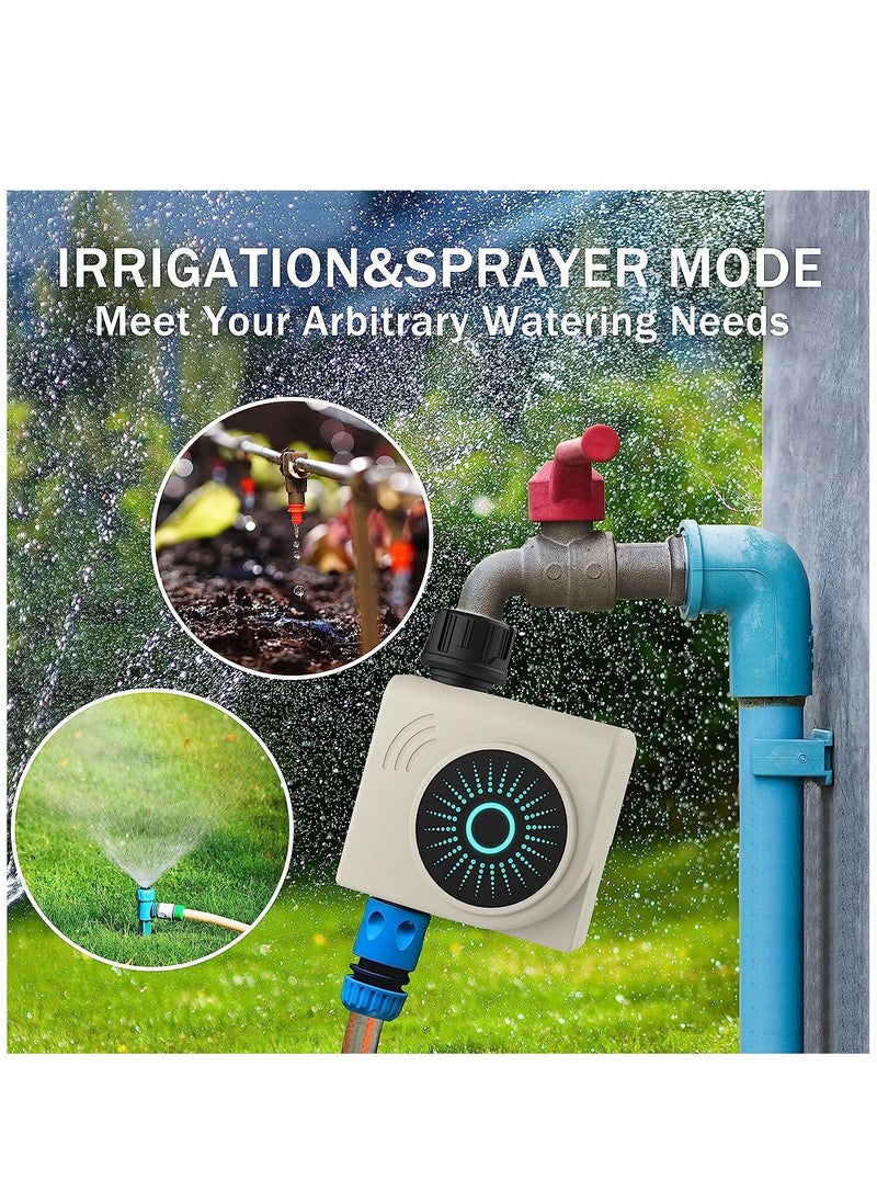 Generic - Bluetooth WIFI Water Timer, Smart Sprinkler Timer for Garden, Hose Watering Timer with WIFI Hub, Wireless Remote APP Control Irrigation System, Water Flow Meter for Garden Lawn Watering - Image 1