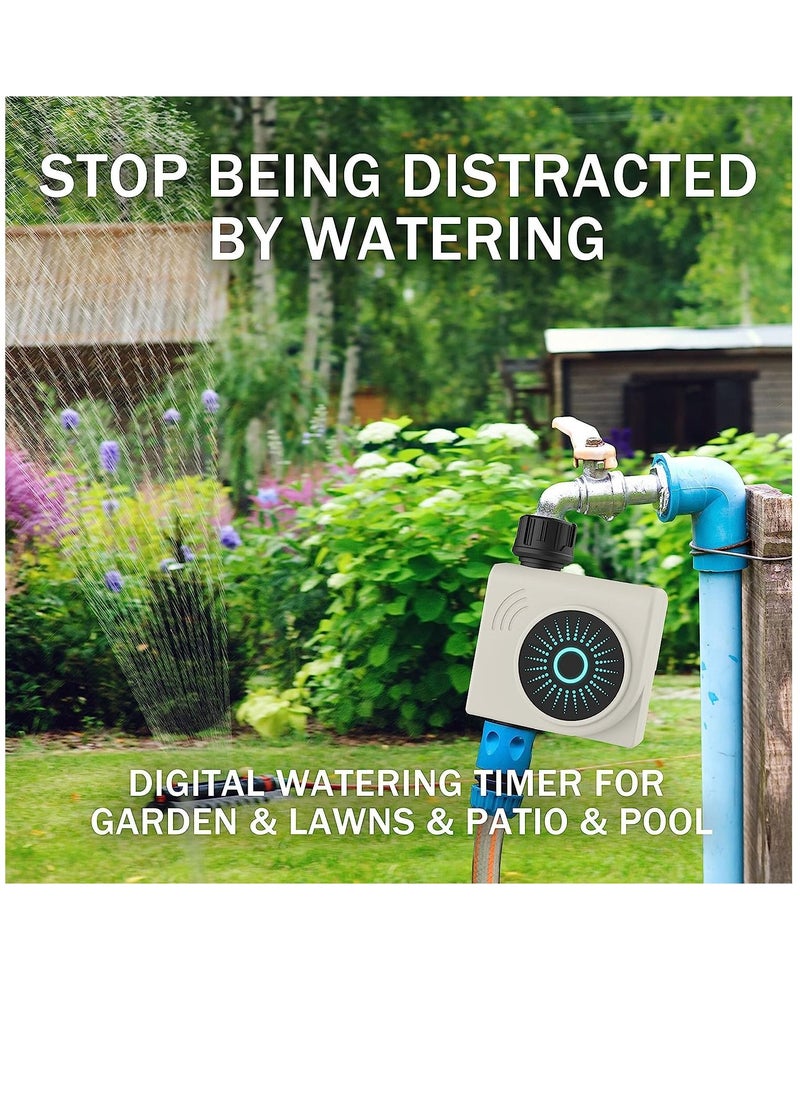 Generic - Bluetooth WIFI Water Timer, Smart Sprinkler Timer for Garden, Hose Watering Timer with WIFI Hub, Wireless Remote APP Control Irrigation System, Water Flow Meter for Garden Lawn Watering - Image 1
