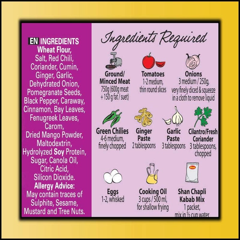 Shan Chapli Kebab Masala Mix 100g - Image 4