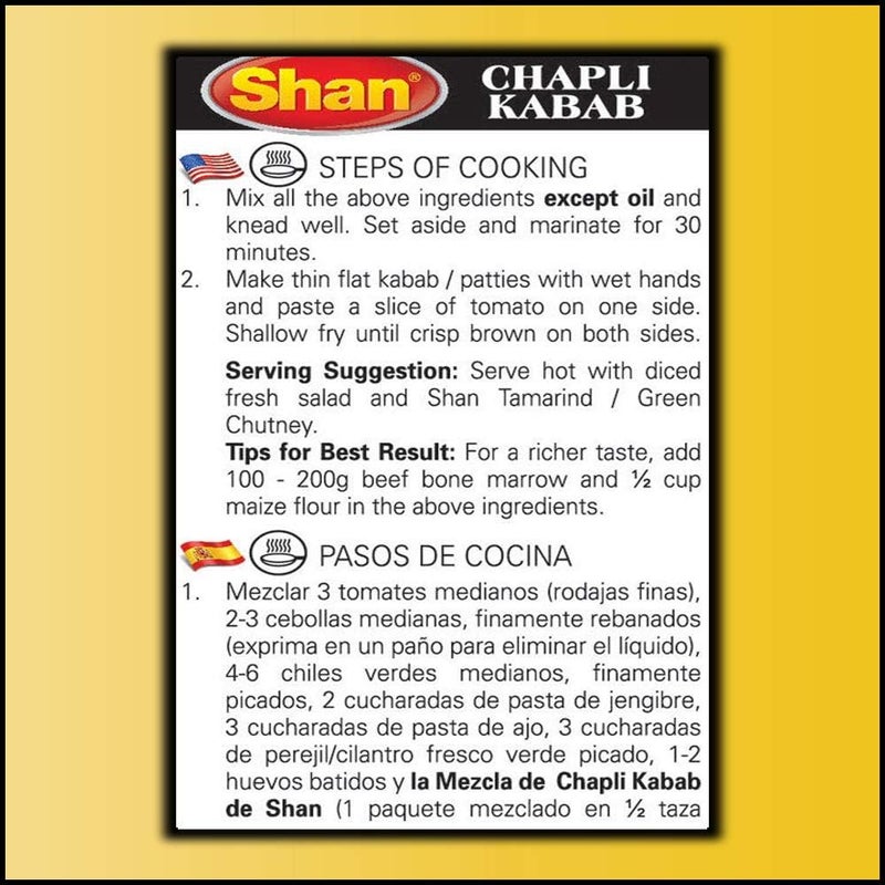 Shan Chapli Kebab Masala Mix 100g - Image 3