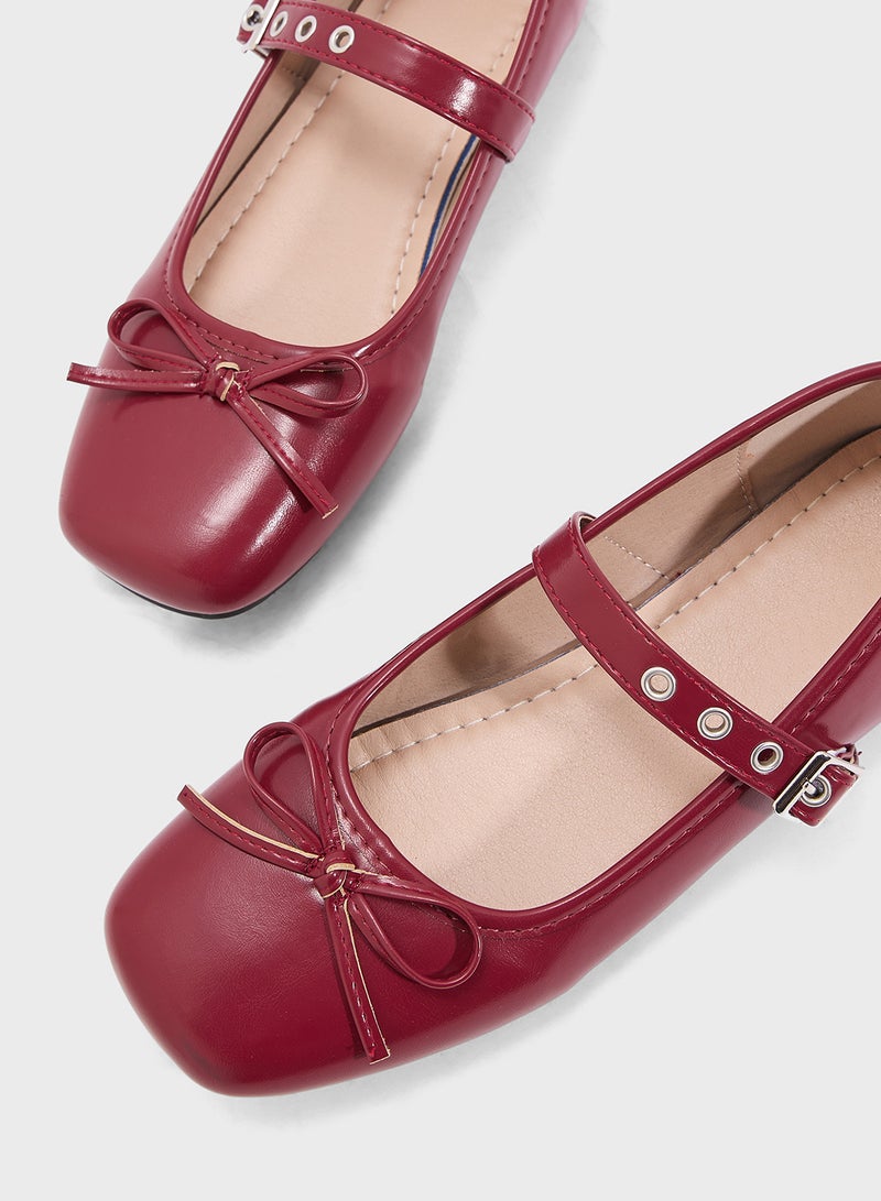 Ginger Square Toe Ballerina Flat  - Image 4