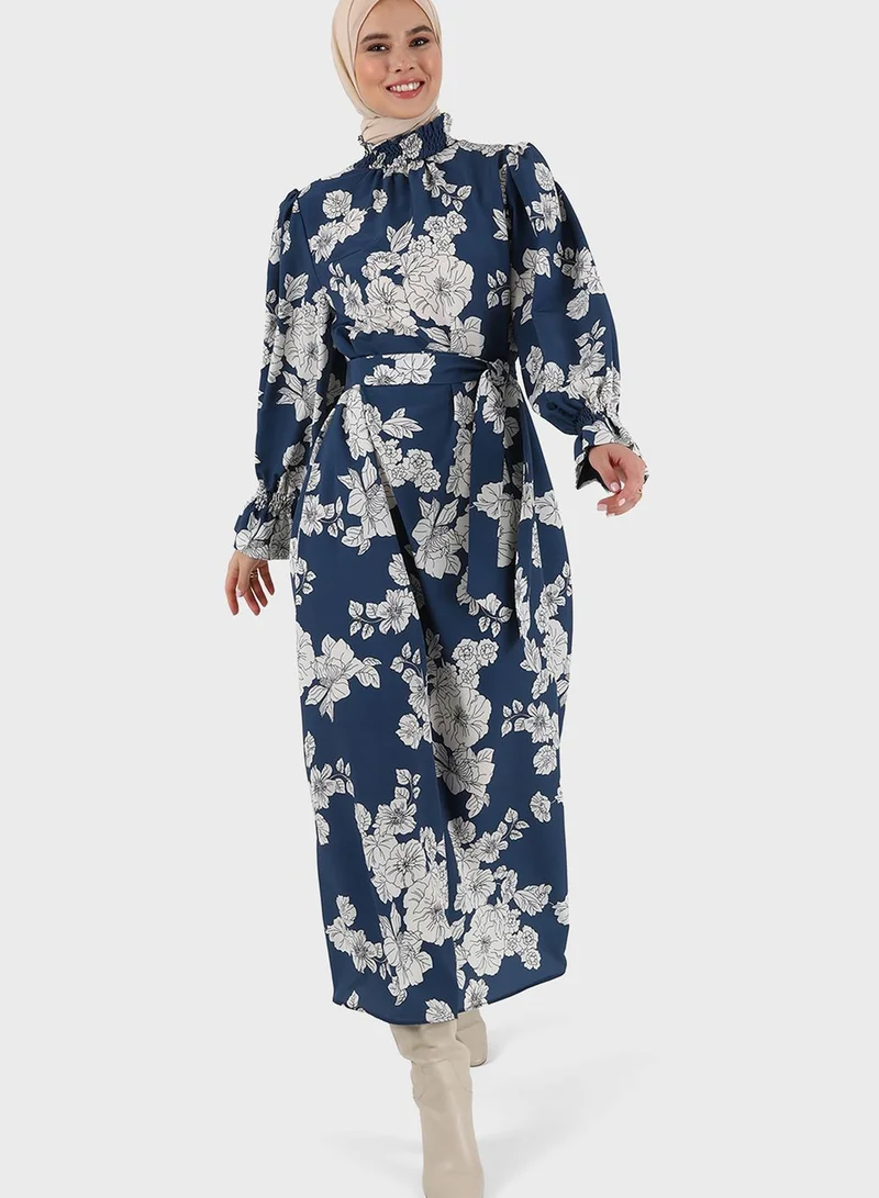 modanisa silk dress Modanisa Blue Modest Evening Dresses with Best Prices