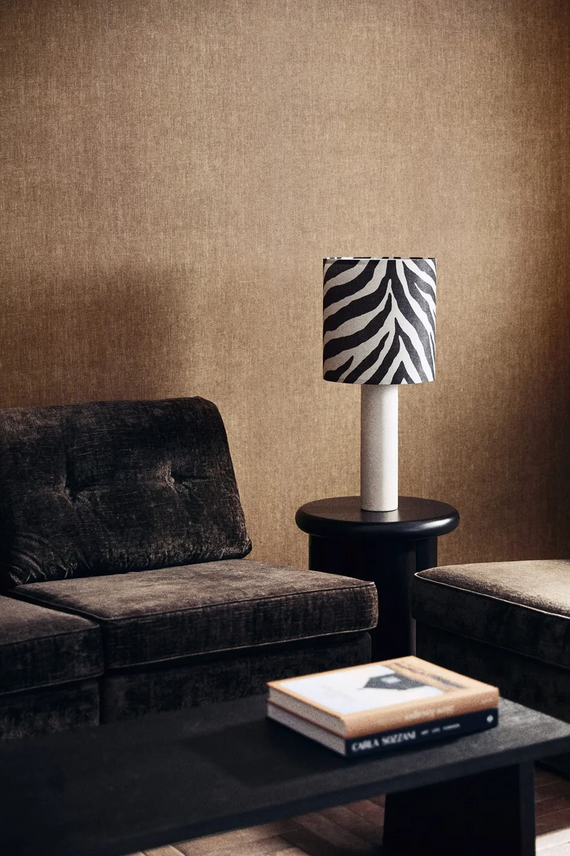 H&M Patterned drum lampshade