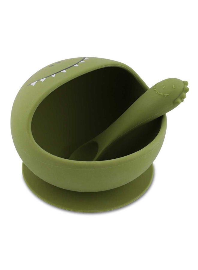 Trixie First Baby Silicone Meal Set - Mr. Dino - Image 4
