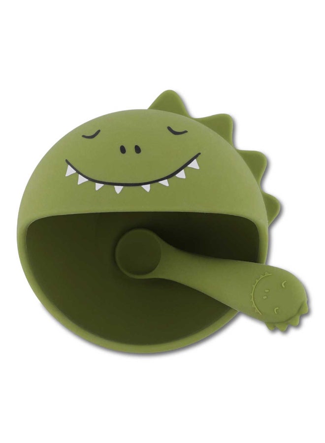Trixie First Baby Silicone Meal Set - Mr. Dino - Image 3