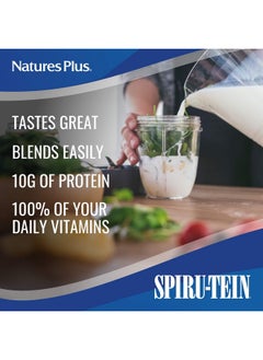 Nature's Plus Naturesplus Spiru Tein Plus Shake For Mature Adults Vanilla 1.2 Lbs Protein Powder Plant Based Meal Replacement Vitamins & Minerals For Energy Vegetarian Gluten Free 16 Servings  - Image 4