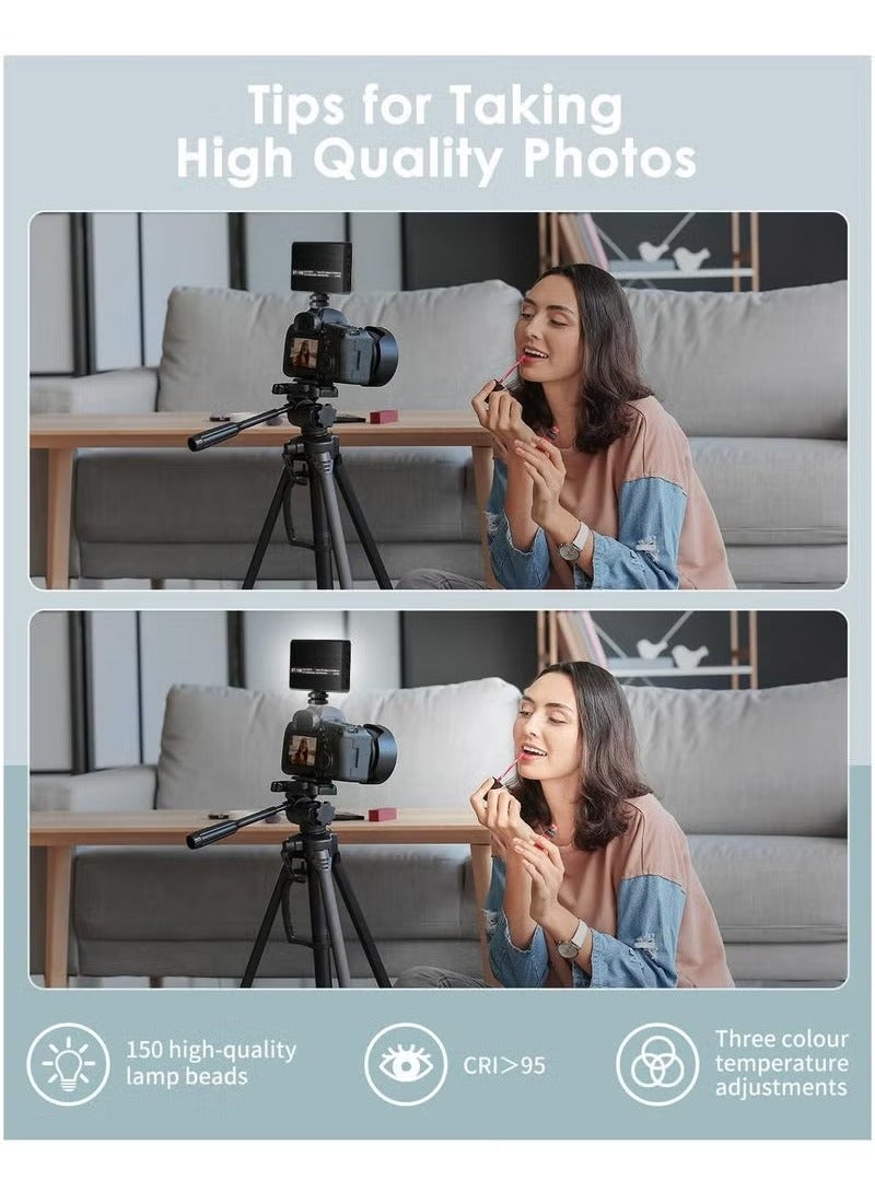 JAJEEK LED Selfie Light with 60 LEDs – 2200mAh Rechargeable Clip-On Light, Adjustable RGB 2500K-6500K, 3 Lighting Modes – Perfect for TikTok, Photography, Vlogging & Live Streaming - Image 2