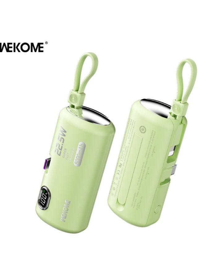 Wekome WP-19 (5000mAh) 22.5W Companion Series Super Fast Charging Power Bank(green) - Image 2