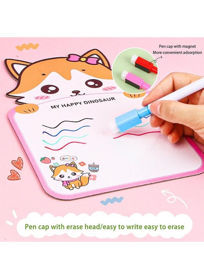 قلم ماركر اقلام سبوره مزوده بممحاه عدد ٤ قطع اسود - Image 2