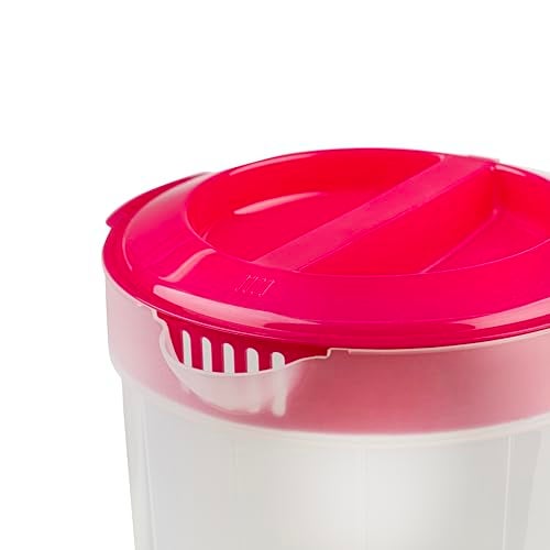 VOXRO 2-Pack 1-Gallon Plastic Pitchers with Lids – Iced Tea Pitchers with Twist Cover BPA-Free, Dishwasher & Freezer Safe, Ideal for Water, Juice & Fridge Storage - Image 5