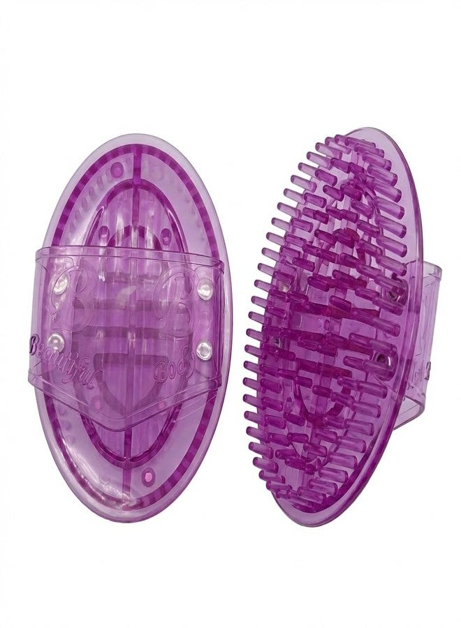 mgmooa 2Pcs Meridian Massage Brush, Purple - Image 1