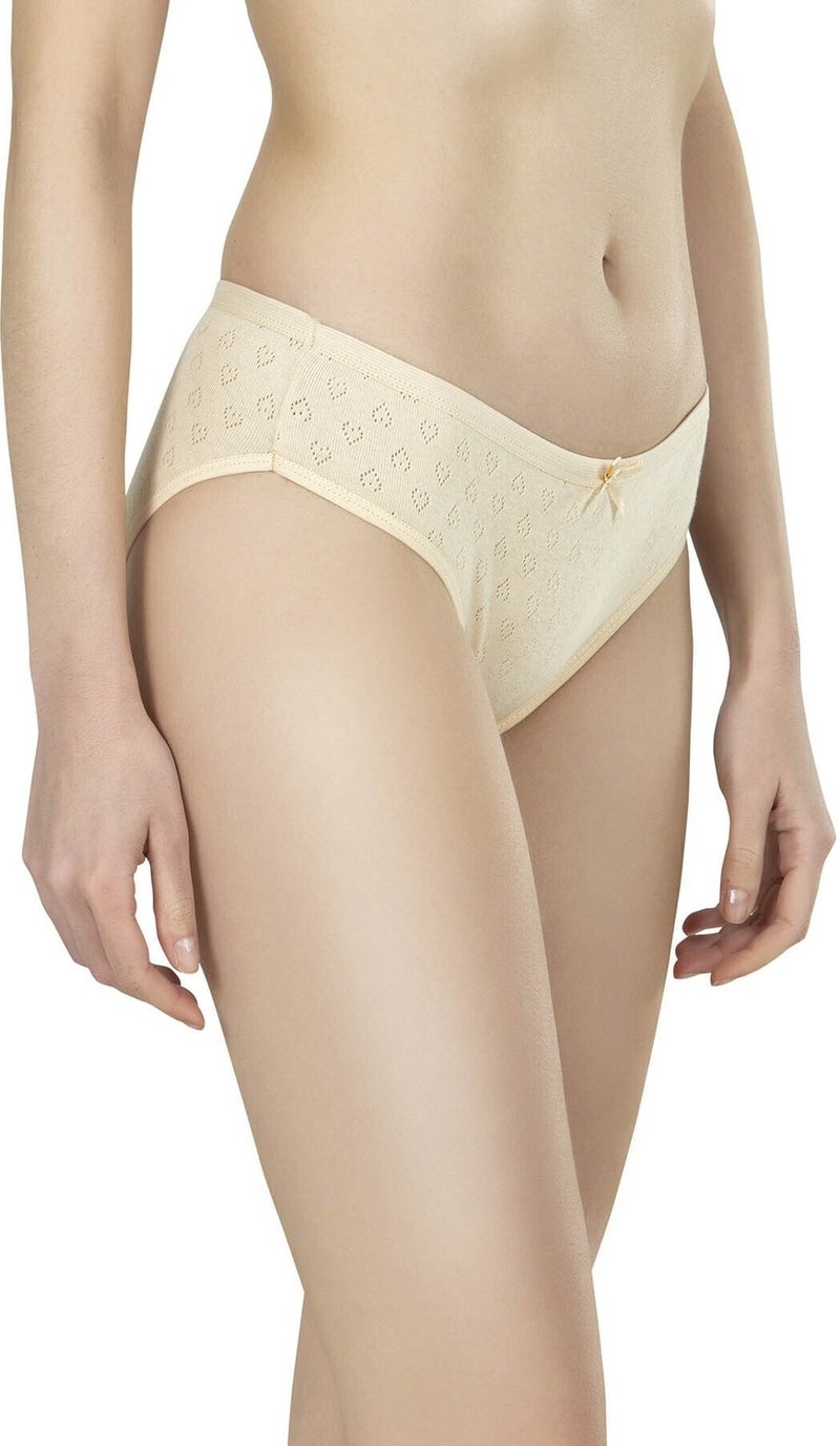 Jel Lingerie Gel Lingerie Gel 12 Pieces Skin Color Heart Patterned Panties 