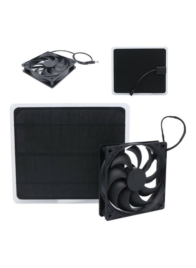 NIBEMINENT 10W Solar Powered Camping Mini Fan 21x0.25x17.5cm  - Image 3