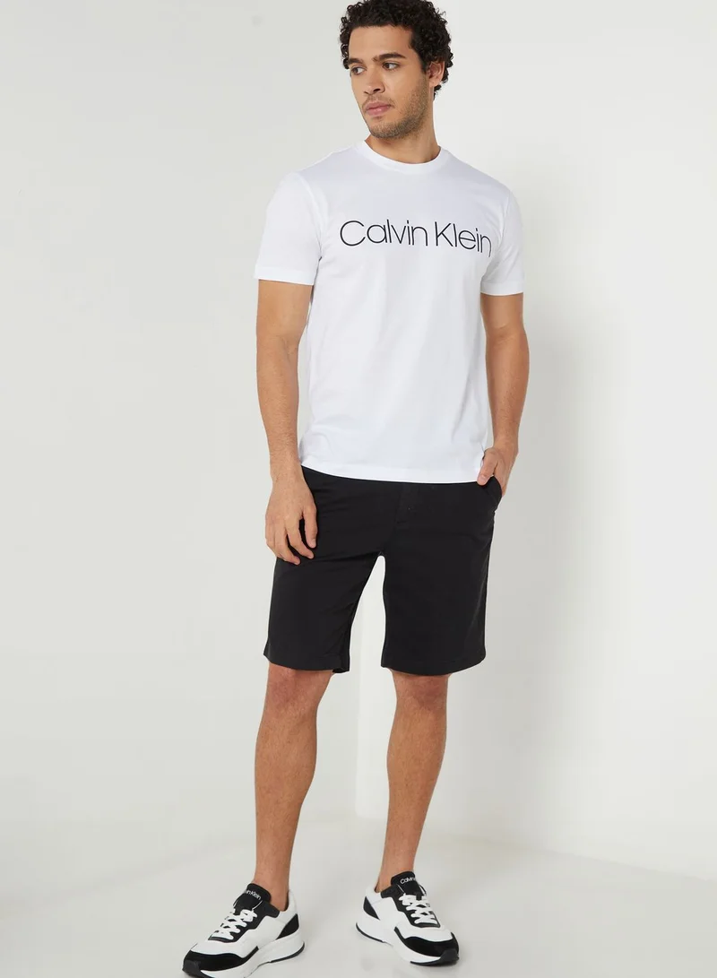 CALVIN KLEIN Logo Crew Neck T-Shirt